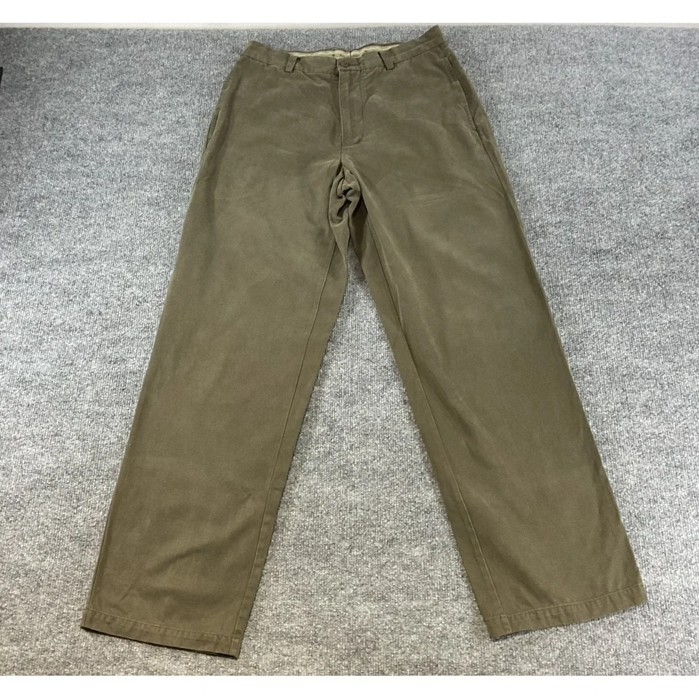 Tommy Bahama Relax Fit Dress Pants 32x32 Olive Green Tencel Lyocell Blend Made